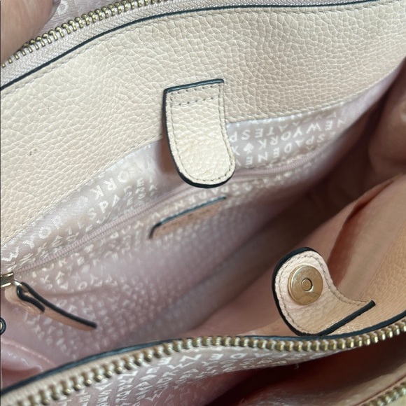 Kate Spade New York Caroline Lane Duncan Soft Roseta/Black Leather Satchel Bag - Picture 15 of 17